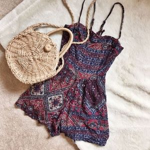 American Eagle Outfitters Floral Print Romper